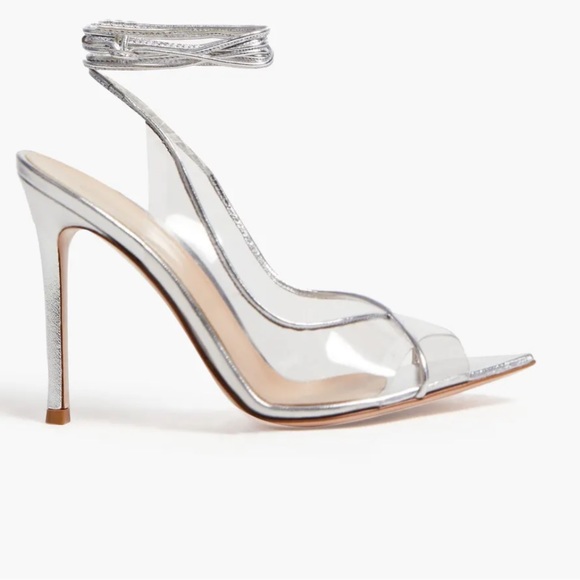 Gianvito Rossi PVC Slingback Pumps
Silver & Clear - Picture 3 of 13